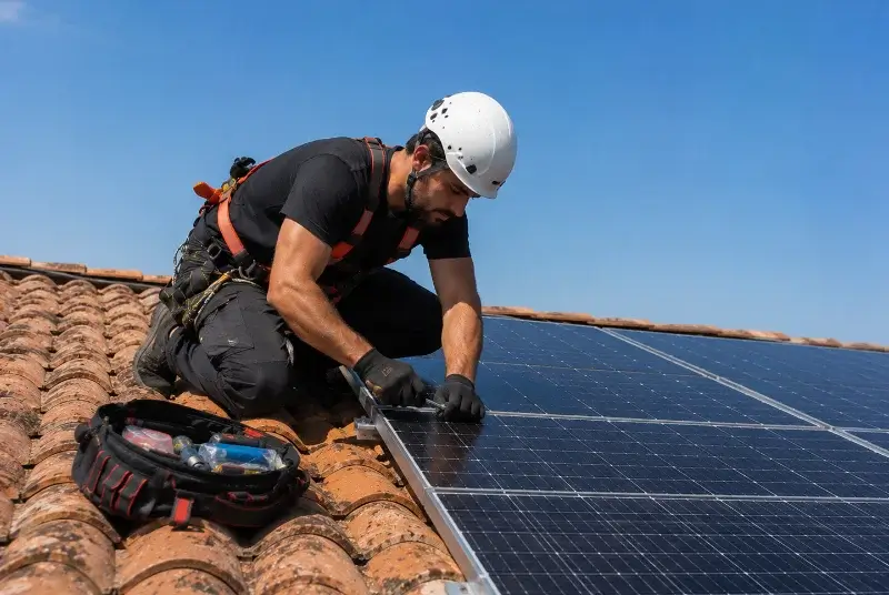 Maintenance et monitoring de panneaux solaires à Écaillon